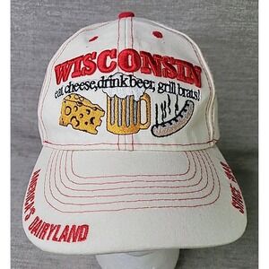 1848 Brand Wisconsin Cheese Beer Brats Americas Dairy Land Midwest Farm Life Hat